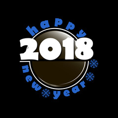 Obraz premium hockey and New Year 2018