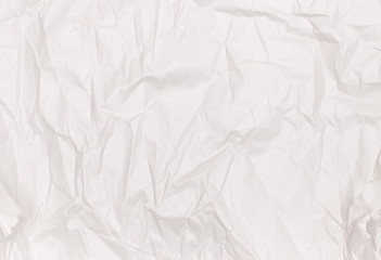 Background texture of crumpled white paper