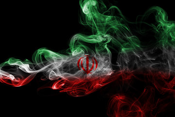 Iran national smoke flag