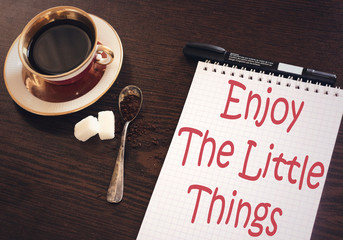 Enjoy The Little Things, on notebook