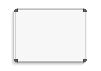 White marker board. Vector illustration.