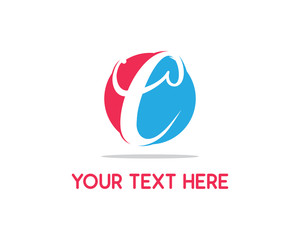 initial c logo design