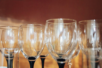 wine glasses closeup