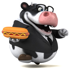 Fun cow - 3D Illustration