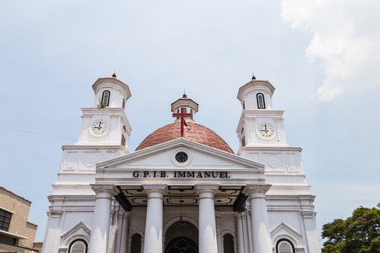 Protestant church in Semarang, Java, Indonesia