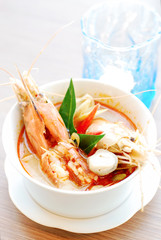tom Yam is a Spicy Soup with Shrimp