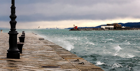 bora wind on Trieste gulf