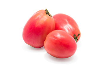 Fototapeta na wymiar Fresh Tomatoes on white background.