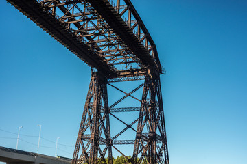 Avellaneda bridge in Buenos Aires, Argentina.
