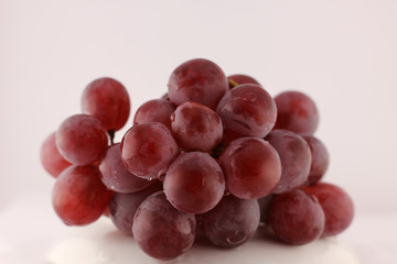 still life with red grapes