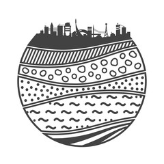 Layers of the earth.