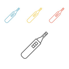 Pregnancy test. Web line icon.