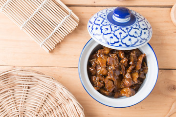 Sweet Pork Condiment (Thai name is muu waan)
