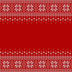 Knitted seamless background with copyspace.