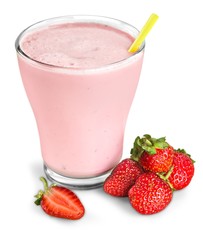 Smoothie made with strawberries