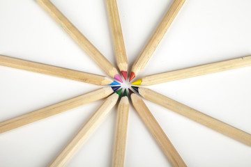 migration / buntstifte / konzept