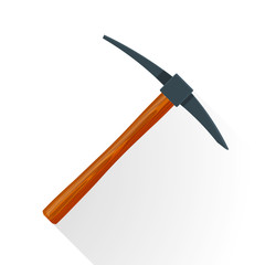 vector pick mining tool illustration.