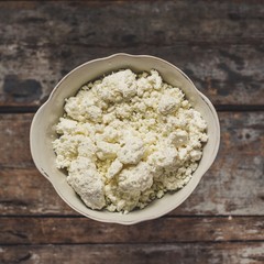 A bowl of cottage cheese is a natural product