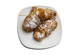 Cake on a white background