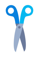Scissors with Handle Vector Illustration Isolated