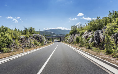 Bridge over a highway.