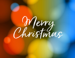 Merry Christmas Greeting Card. Vector EPS 10. No mesh. For your print and web messages : greeting cards, banners, t-shirts.