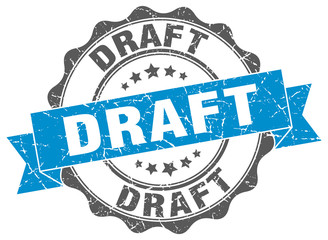 Fototapeta premium draft stamp. sign. seal