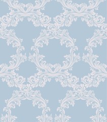 Damask pattern Vector illustration handmade ornament decor. Baroque background textures