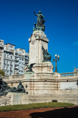 Fototapeta na wymiar Congressional Plaza in Buenos Aires, Argentina