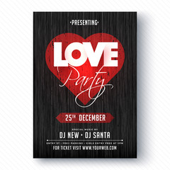 Love Party Banner or Flyer.