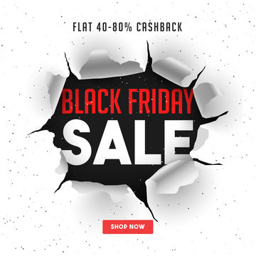 Black Friday Sale, Banner or Flyer Design.