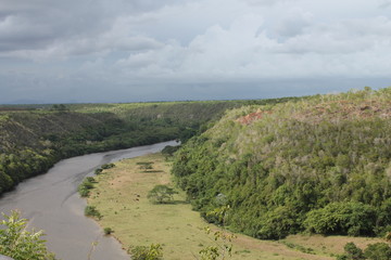 Obraz premium Beautiful and unique landscape of Dominican Republic