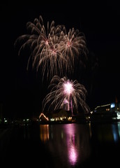 H&ouml;henfeuerwerk zu den Hafftagen Ueckerm&uuml;nde