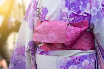 Kimono Women in traditional wear Japanese
