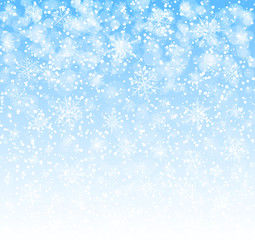Naklejka na ściany i meble Winter background with snowflakes vector