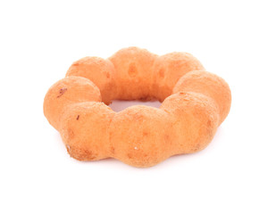 Tasty donut isolated on white background