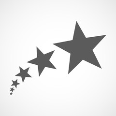 Gray stars. Vector illustration.