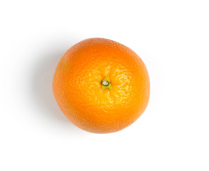 Orange on white background