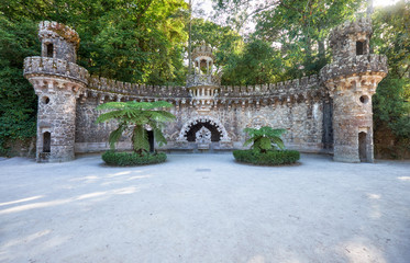Portal of the Guardians in Quinta da Regaleira estate. Sintra. Portugal