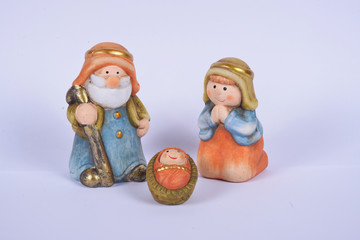 Ceramic Nativity scene