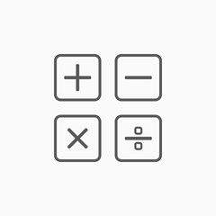 calculation, calculator icon