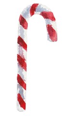 Fototapeta premium Watercolor candy cane