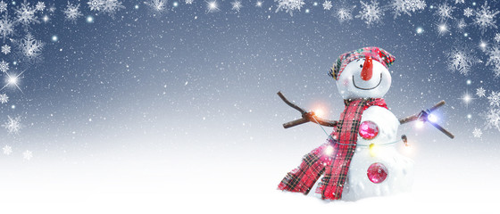 Schneemann - Weihnachtsmotiv