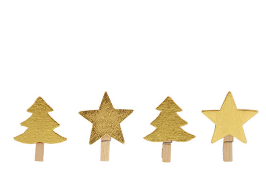 CENEFA CON PINZAS DE NAVIDAD