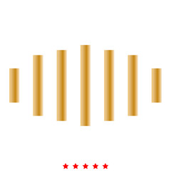 Digital signal icon .  Flat style