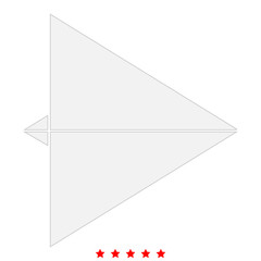 Paper airplane icon .  Flat style
