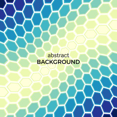 Abstract background with color hexagons elements.  Vector illustration.
