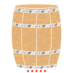 Wine or beer barrels icon .  Flat style