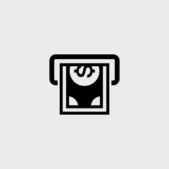ATM flat vector icon