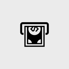 ATM flat vector icon